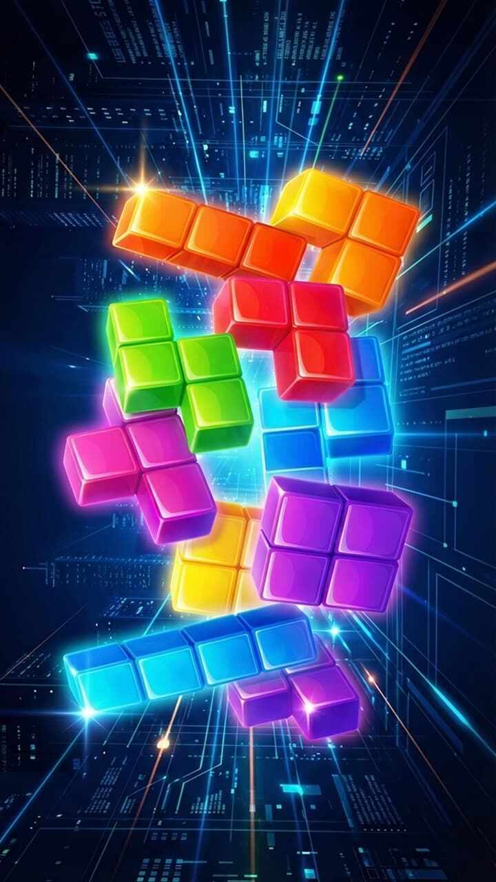 霓虹方块消除手机赚钱软件截图1