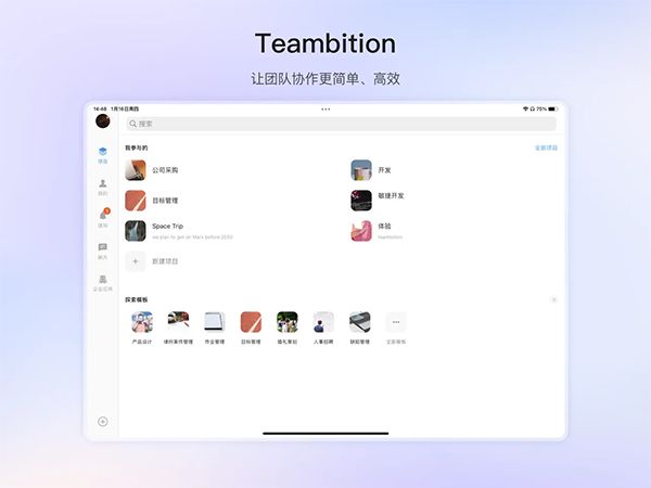 teambition ipad版手机赚钱软件截图3