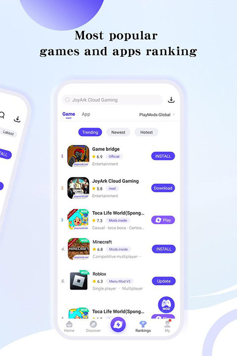 PlayMods游戏盒子手机赚钱软件截图4