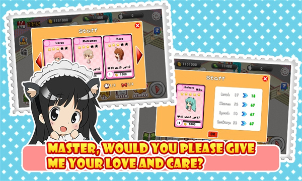 萌娘餐厅苹果版(Moe Girl Cafe)手机赚钱软件截图2