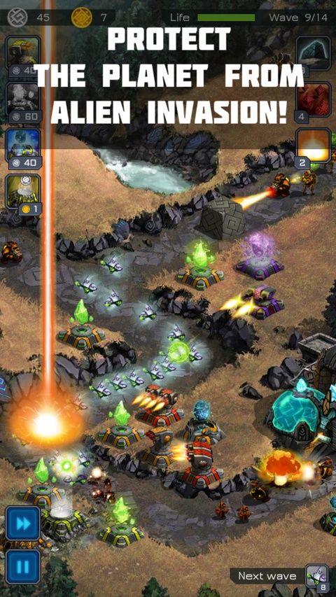 古老星球经典塔防ios版(Ancient Planet Tower Defense)手机赚钱软件截图3