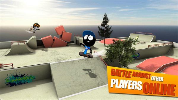 火柴人滑板之战官方版(Stickman Skate Battle)手机赚钱软件截图1