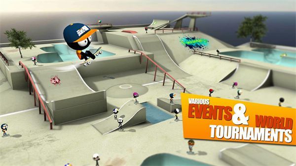 火柴人滑板之战官方版(Stickman Skate Battle)手机赚钱软件截图4