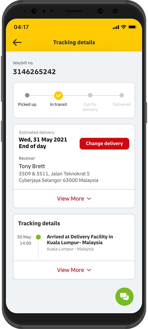 DHL国际快递app手机赚钱软件截图2