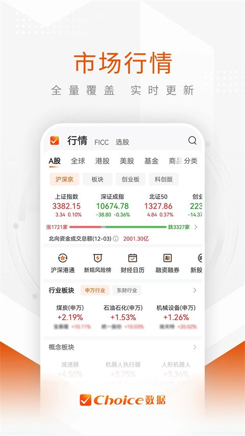 东方财富Choice数据App手机赚钱软件截图1