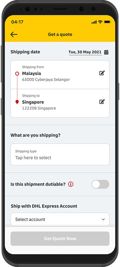 DHL国际快递app手机赚钱软件截图3