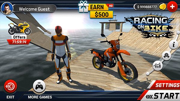 极速摩托手机版(Racing on Bike)手机赚钱软件截图5