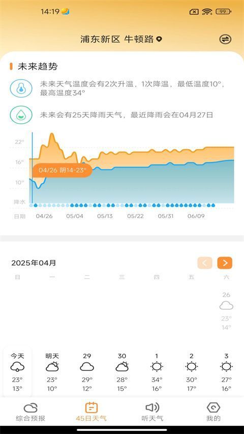 诸葛天气预报最新版手机赚钱软件截图1