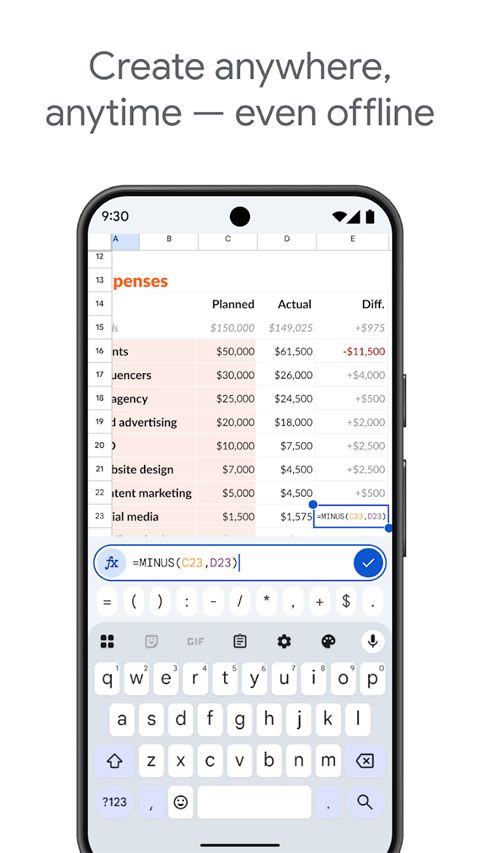 谷歌表格app手机赚钱软件截图3