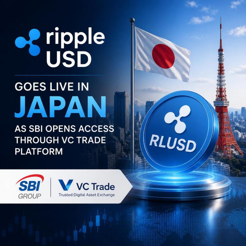 Ripple USD 透過 SBI VC Trade 平台於日本推出